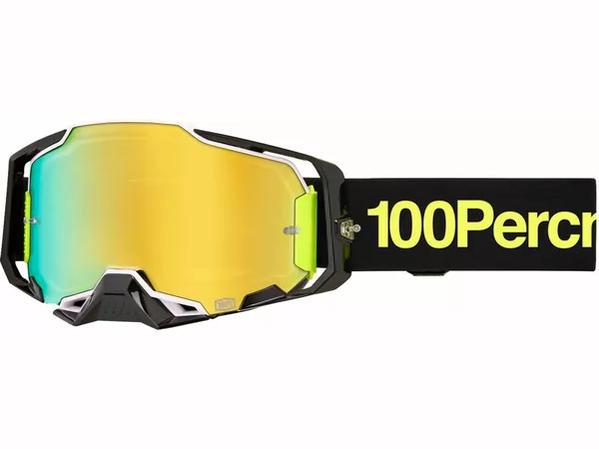 100% Armega Crossbril Orban - Gouden spiegel lens ( 2025 col, Motoren, Kleding | Motorkleding, Verzenden