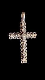 Kruishanger - 18 karaat Witgoud - 0.12ct. tw. Diamant