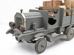 Antique Scratchbuilt Painted Wooden Model - Speelgoed -