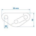 ProPlus Driegatsspanners - Driehoek - Altijd Spanning - A..., Caravans en Kamperen, Ophalen of Verzenden, Nieuw