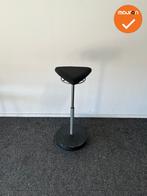 Zit-sta Kruk - Haworth - Zwart gestoffeerd, Werkplek, Ophalen of Verzenden, Gebruikt, Bureau