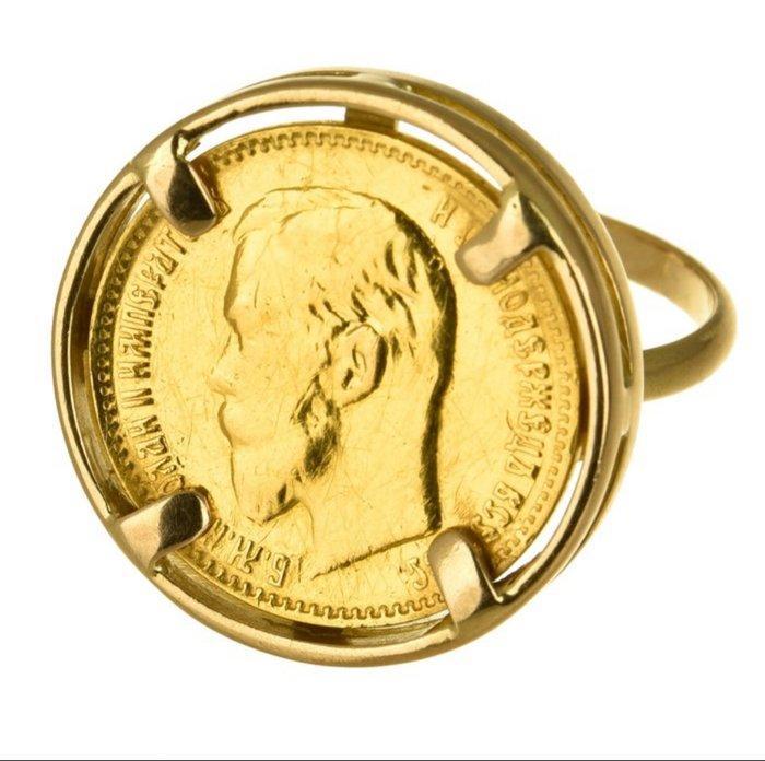 Ring - 18 karaat Geel goud, Sieraden, Tassen en Uiterlijk, Ringen