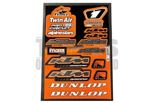 Stickerset sponsor KTM / Twin Air 13-delig, Fietsen en Brommers, Brommeronderdelen | Algemeen, Nieuw, Ophalen of Verzenden
