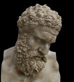 sculptuur, Busto di Ercole - 3,4 kg - 30 cm - marmerstof