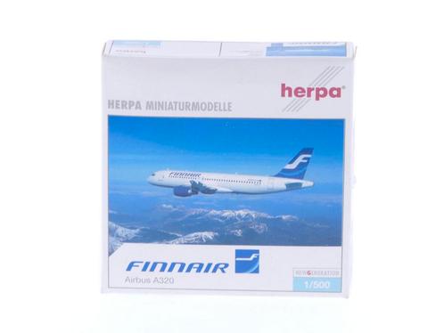 Schaal 1:500 Herpa 508520 Finnair Airbus A320 Reg. OH-LXB..., Hobby en Vrije tijd, Modelbouw | Vliegtuigen en Helikopters, Zo goed als nieuw