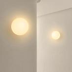 Glazen Wandlamp Bauhaus Ronde Bal Melkwit, Verzenden, Nieuw