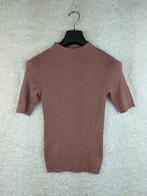 MNG ribbed mock neck top in mauve, Kleding | Dames, Verzenden, Nieuw