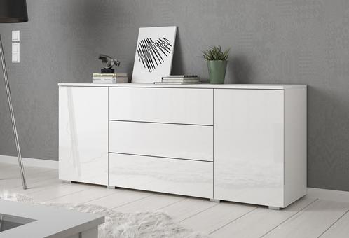 Dressoir - Wit - 150cm - Opbergkast - Kast - Modern ladekast, Huis en Inrichting, Kasten | Dressoirs, 25 tot 50 cm, Nieuw, 150 tot 200 cm