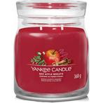 Yankee Candle Geurkaars Medium Jar Red Apple Wreath 368 gr, Nieuw, Verzenden