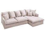 Grote hoekbank HEAVEN 255cm champagne beige Bouclé Spring, Huis en Inrichting, Ophalen of Verzenden, Nieuw