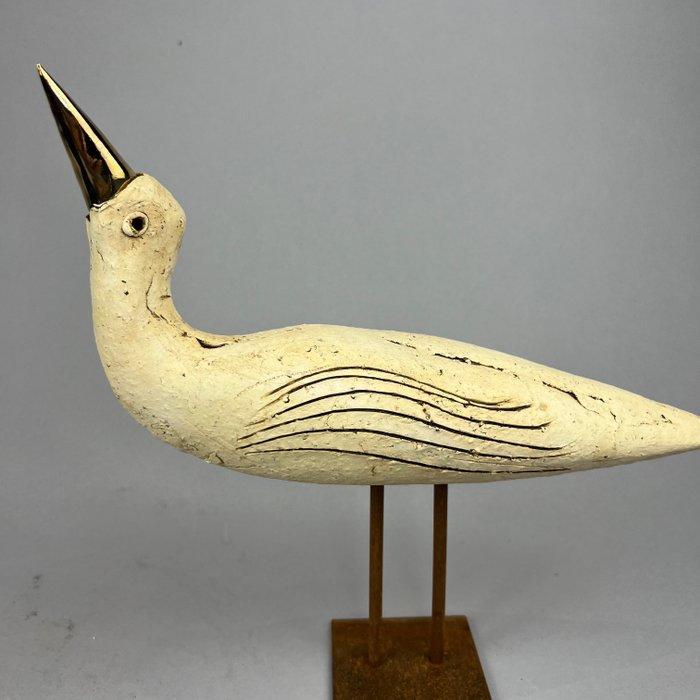 Ewa Budzowska - The bird, Big (with 24carat gold), Antiek en Kunst, Kunst | Designobjecten