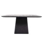 Eettafel Aron Vierkant - Zwart - 95772 - eettafel, Nieuw, Overige materialen