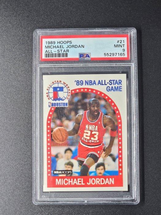 1989 NBA Hoops NBA Michael Jordan #21 All-Star - PSA 9 - 1, Verzamelen, Stickers