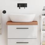 vidaXL Wastafelblad 60x40x4 cm massief beukenhout, Huis en Inrichting, Keuken | Keukenelementen, Verzenden, Nieuw, Bruin