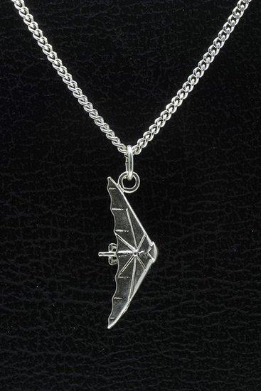 Zilveren Deltavlieger ketting hanger, Sieraden, Tassen en Uiterlijk, Kettinghangers, Verzenden