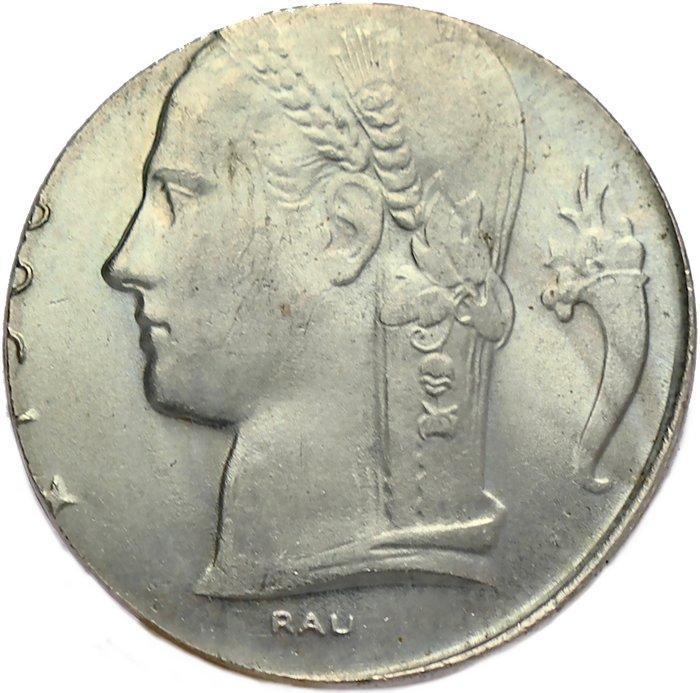 België. Boudewijn I. 5 Francs MINT ERROR struck on 1 Franc, Postzegels en Munten, Munten | Nederland