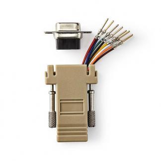 RJ45 adapter - Nedis (D-sub 9-pins naar RJ45), Computers en Software, Pc- en Netwerkkabels, Nieuw, Verzenden