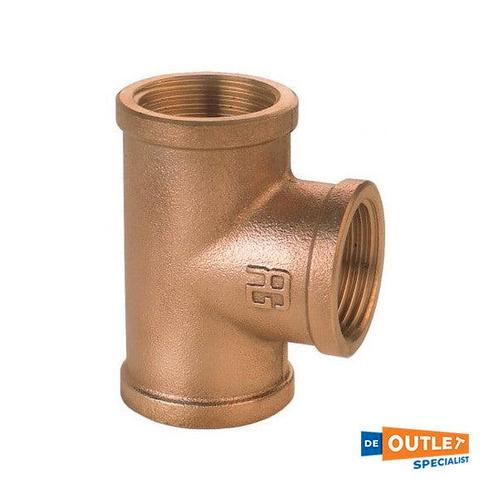 Bieden: Guidi bronze T-stuk 3 inch - 0130B#200011, Watersport en Boten, Bootonderdelen, Kombuis en Sanitair, Nieuw, Zeilboot of Motorboot
