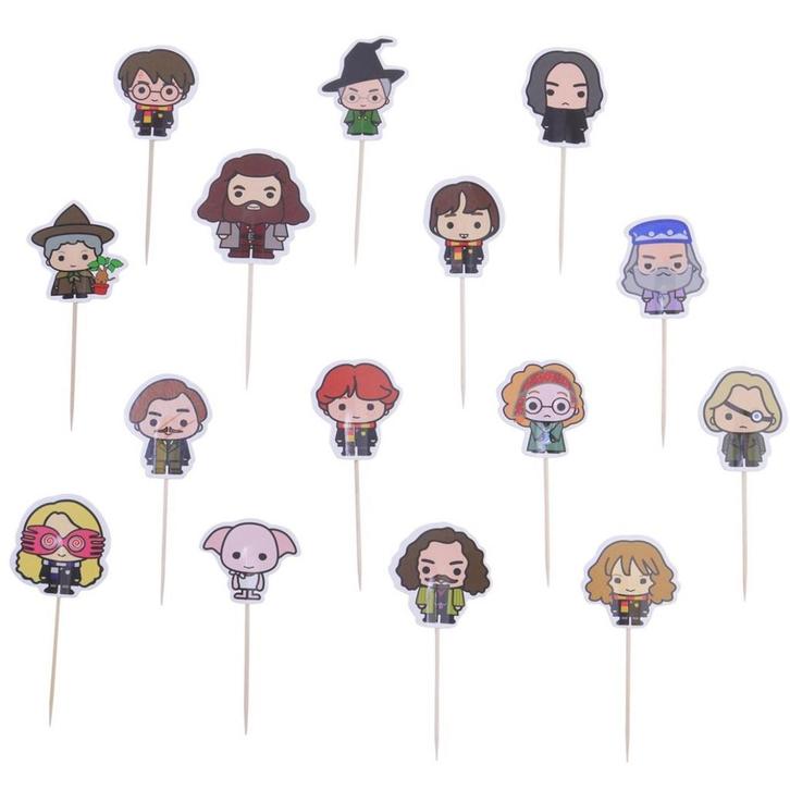 PME Harry Potter Karakters Taartprikkers 15st., Hobby en Vrije tijd, Taarten en Cupcakes maken, Nieuw, Verzenden