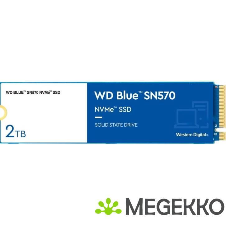 Western Digital WD Blue SN570 M.2 2 TB PCI Express 3.0 TLC, Computers en Software, Harde schijven, Nieuw, Verzenden