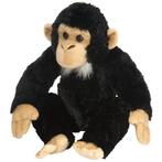 Pluche knuffel chimpansee 30 cm - Knuffel apen, Kinderen en Baby's, Speelgoed | Knuffels en Pluche, Nieuw, Ophalen of Verzenden