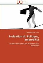 Evaluation du politique, aujourdhui. SAMIR-O   ., Verzenden, Zo goed als nieuw, SAMIR-O