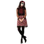 Day of the dead jurkje - rood, Verzenden, Nieuw, Feestartikel