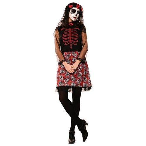 Day of the dead jurkje - rood, Hobby en Vrije tijd, Feestartikelen, Feestartikel, Nieuw, Verzenden