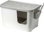 Moderna kattentoilet Casetta, grijs/wit - 75,7 x 45 x 45cm, Dieren en Toebehoren, Kattenbakken, Ophalen of Verzenden, Nieuw, Gesloten