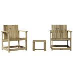 Loungeset Tuin - Grenen Hout | Tweedekansje | 60% eraf!, Tuin en Terras, 2 zitplaatsen, Nieuw, Ophalen of Verzenden, Loungeset