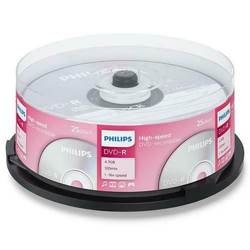 Philips | DVD-R | 4.7 GB | 25 stuks, Computers en Software, Beschrijfbare discs, Nieuw, Verzenden