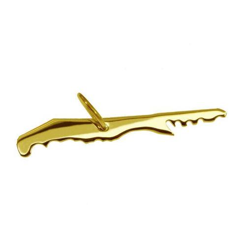 Gouden Waddeneiland Terschelling ketting hanger, Sieraden, Tassen en Uiterlijk, Kettinghangers, Verzenden