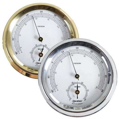 Talamex Temperatuur / Hygrometer Serie 110-Messing, Watersport en Boten, Accessoires en Onderhoud, Nieuw, Ophalen of Verzenden