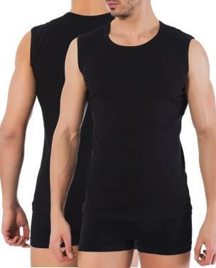 Bonanza A-shirt - ronde hals - mouwloos - zwart, Kleding | Heren, Ondergoed, Verzenden