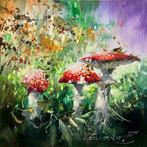 Sergiy Tsemrouk - Crowned in Crimson Light, Antiek en Kunst