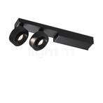 Delta Light Odron On Plafondlamp LED 2-lichts, zwart, Huis en Inrichting, Lampen | Spots, Verzenden, Nieuw