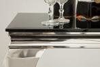 Elegante consoletafel MODERN BAROQUE 145cm zwart opaalglas, Huis en Inrichting, Tafels | Sidetables, Ophalen of Verzenden, Nieuw
