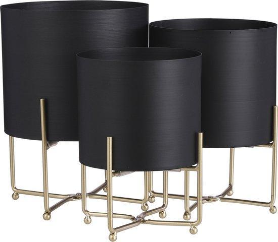 2dekans | Mica Decorations Aries Bloempot op Standaard - Set, Huis en Inrichting, Woonaccessoires | Overige, Zo goed als nieuw