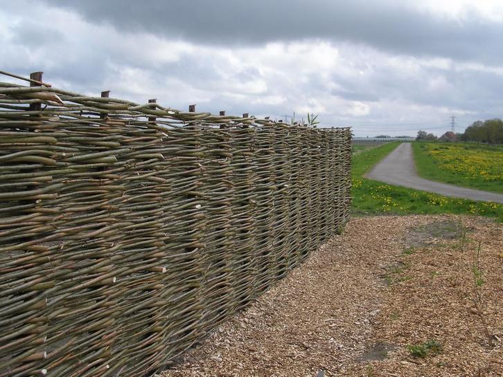 wilgentenen  wilgentenen schutting wilgen takken vlechthout, Tuin en Terras, Gaas en Draad, 20 meter of meer, Overige typen, Nieuw