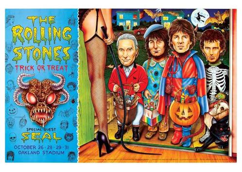 Posters - Poster Rolling Stones - Trick or Treat (horizon..., Verzamelen, Muziek, Artiesten en Beroemdheden, Zo goed als nieuw