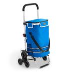 Boodschappentrolley 3in1 - 56L - Voor Trappen - Lichtblauw, Verzenden, Nieuw
