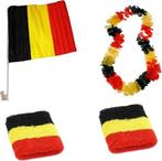 Tweedekans | België Fanset 4-delig Zwart/geel/rood, Hobby en Vrije tijd, Feestartikelen, Ophalen of Verzenden, Zo goed als nieuw