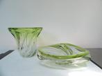 Val Saint Lambert - René Delvenne - Vaas (2) - Kristal, Antiek en Kunst, Antiek | Glas en Kristal