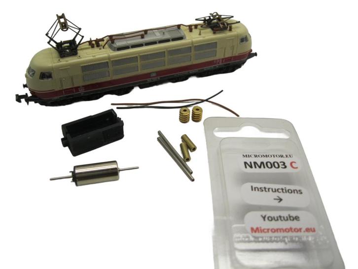 micromotor NM003C motor ombouwset voor Minitrix BR103,, Hobby en Vrije tijd, Modeltreinen | N-Spoor, Gelijkstroom, Overige typen