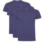 3 pack t-shirt Dogo Premium Denim Blauw, Overige kleuren, Roly, Verzenden, Nieuw