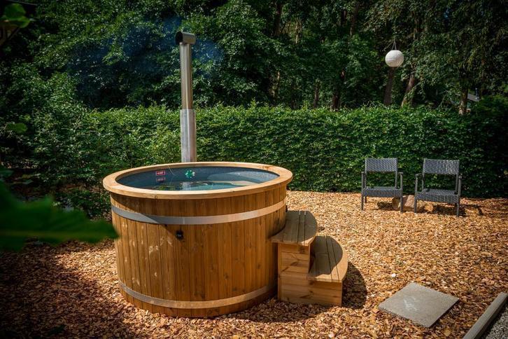 Ticra Houtgestookte houten hottubs | Externe hot tub kachel, Tuin en Terras, Bubbelbaden en Hottubs, Vast, Nieuw, Afdekzeil, Filter