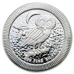 Nieuw-Zeeland Athenian Owl 1 oz 2018, Postzegels en Munten, Munten | Oceanië, Zilver, Losse munt, Verzenden