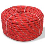 vidaXL Boot touw 10 mm 50 m polypropyleen rood, Verzenden, Nieuw