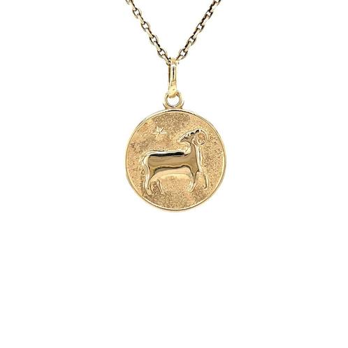 Gouden vintage ram hanger 14 krt, Sieraden, Tassen en Uiterlijk, Kettinghangers, Nieuw, Ophalen of Verzenden