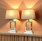 Lamp (2) - Chic & Design - Gepatineerd zilver, Textiel